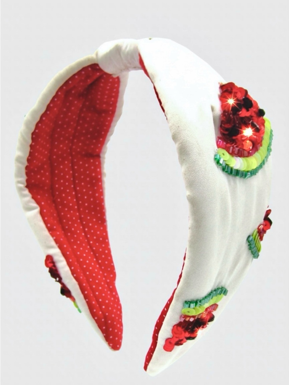 Watermelon Sequin Headband Fruit Statement Headband Summer Novelty NWT